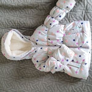 Oshkosh Girls Polka Dot Coat